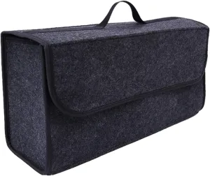 Car Storage Bag, Car Soft Storage Box Trunk Bag Travel Storage Organizer Holder Car Accessories Deep Grey