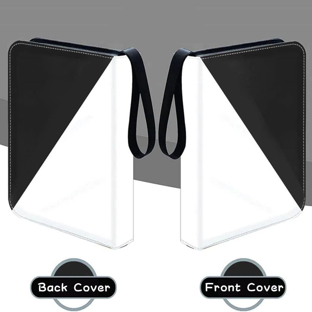 Card Binder with 9 Pockets - Holds Up to 900 Cards, Trading Card Collection Case Book (Black, 9 Pockets/900 Cards)