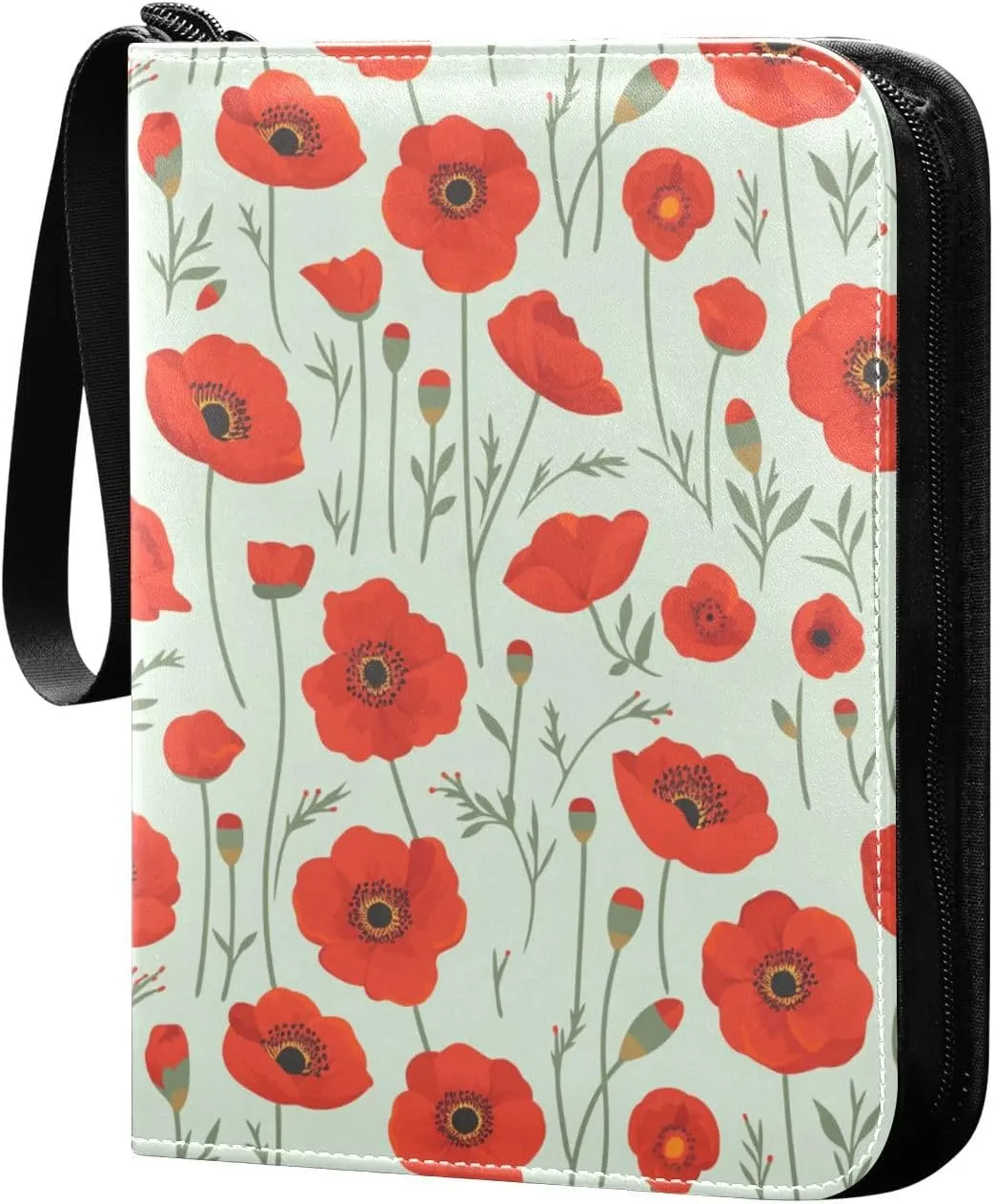 cards album display holder with double sided removable sleeves collectors for 400   cards Oil Painting Poppy