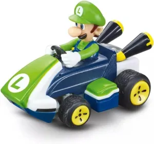Carrera RC Nintendo Mario Kart 2.4 GHz Mini Collectible Radio Remote Control Toy Car Vehicle - Luigi
