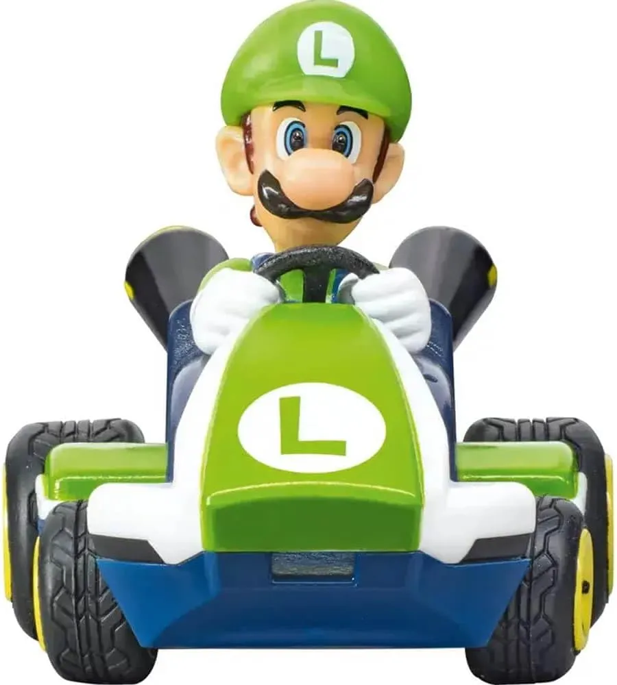 Carrera RC Nintendo Mario Kart 2.4 GHz Mini Collectible Radio Remote Control Toy Car Vehicle - Luigi