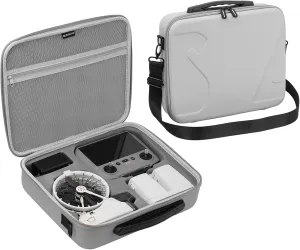 Carrying Case for DJI Flip, Portable Travel Shoulder Bag for DJI Flip Accessories, Fits RC 2/RC-N3 Remote Controller (Grey)