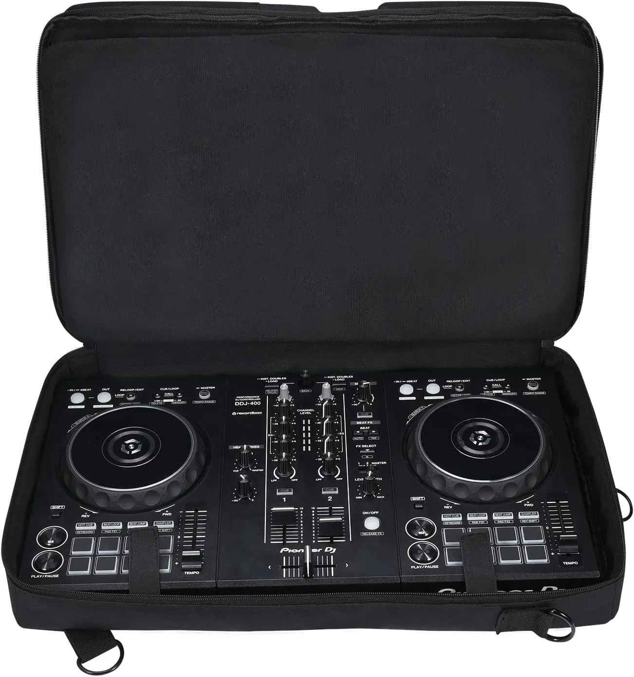 Carrying Case for Pioneer DDJ 400/DDJ FLX4/DDJ 200/DDJ SB3 SB2/DDJ-202/Inpulse 300/Native Instruments Traktor Kontrol S2 Mk3 DJ Controller, Soft Travel Storage Bag with Bag Strap