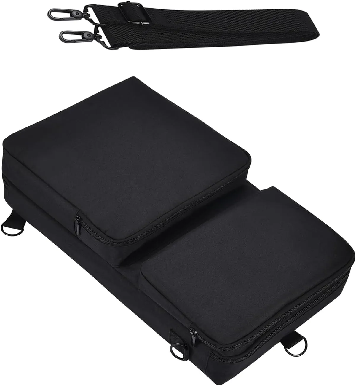 Carrying Travel Case for Pioneer DDJ-400, DDJ-FLX4, DDJ-SB3, DJ-202, Hercules Inpulse 300, Traktor Kontrol S2 Mk3 Disc Player DJ Controller Storage Bag Portable Gig Bag with Shoulder Strap