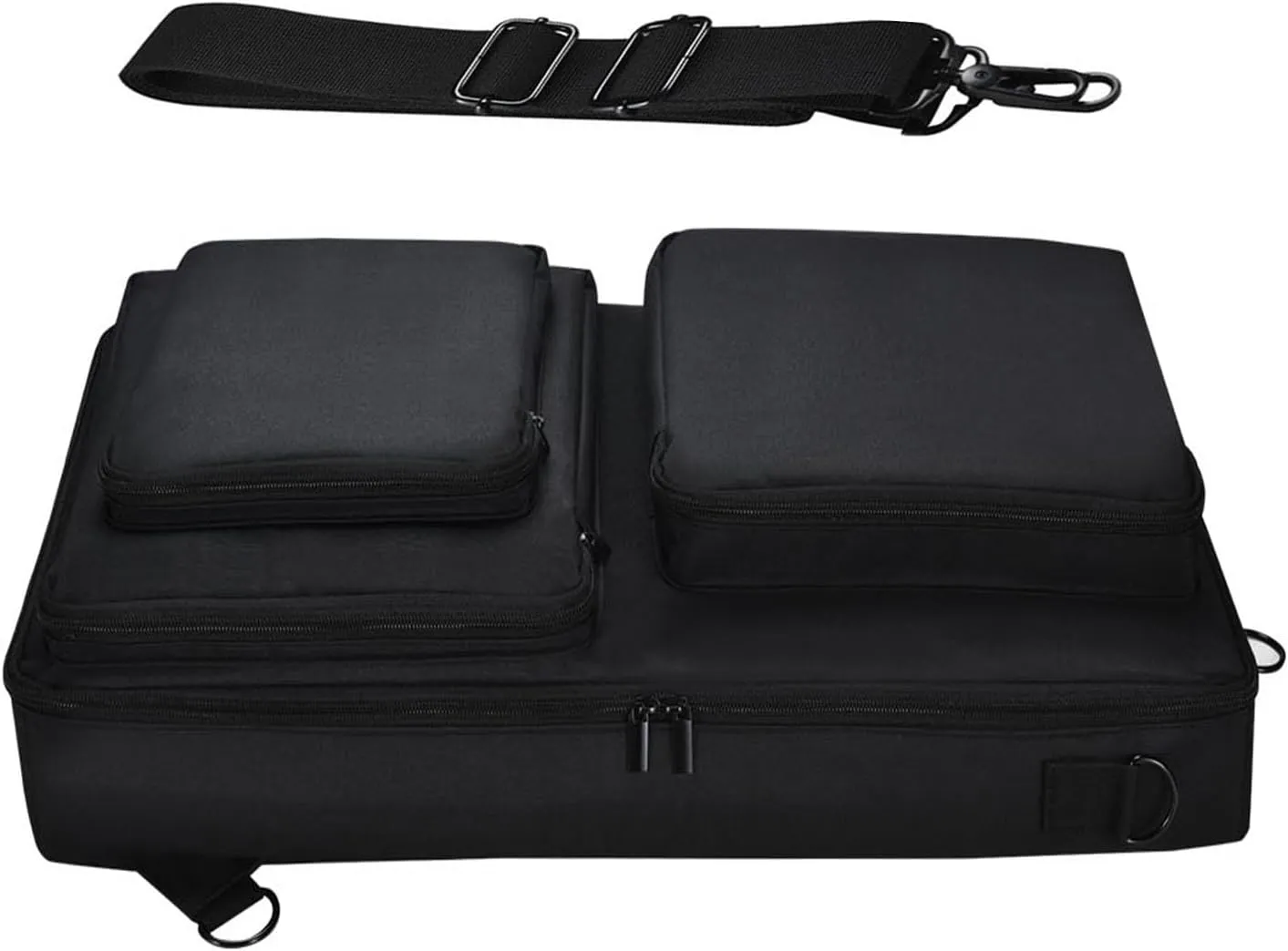Carrying Travel Case for Pioneer DDJ-SR 2/SR/Native Instruments Traktor Kontrol S4 Mk3 Disc Player DJ Controller Storage Bag Portable Gig Bag with Shoulder Strap
