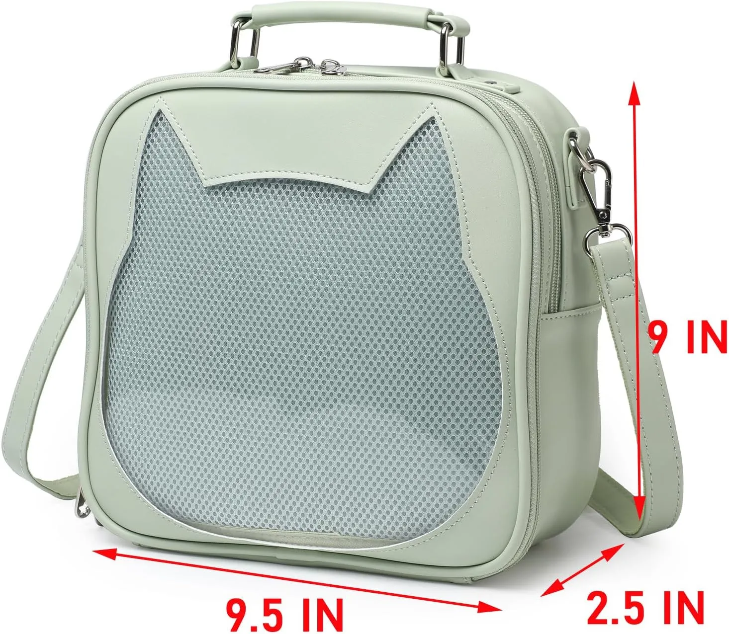 Cat Ita Bag Crossbody Bag Shoulder Bag Backpack Satchel Kawaii Purse with Pin Display