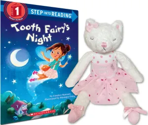 Caterina The Cat Ballerina Tooth Fairy Pillow for Girls, Tooth Fairy Gifts, Tooth Fairy Doll, Tooth Plush - The Ultimate Tooth Fairy Pillow Girl Keepsake with Tooth Fairy's Night Book