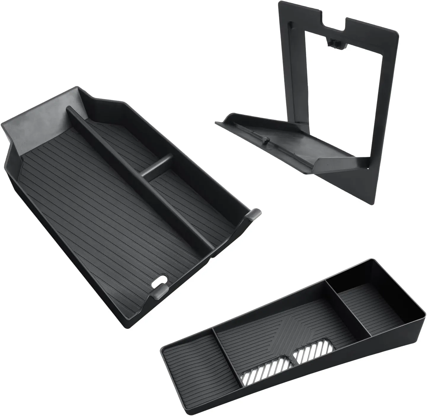CDEFG 3PCS for 2025 BMW X3 Center Console Organizer for 2025 BMW X3 G45 (30 xDrive/M50 xDrive) Accessories Middle Console Tray & Behind-Screen Dash Organizer & Armrest Hidden Storage Box