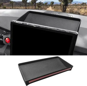 CDEFG Dashboard Storage Tray for 2024 2025 Toyota Tacoma 14-Inch Screen Compatible with 2024 2025 Toyota Tacoma (Limited/Trailhunter/TRD Pro) Accessories Behind-Screen Dash Organizer