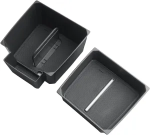 CDEFG for 2023-2025 Colorado Canyon Center Console Organizer Tray for 2023-2025 Chevy Colorado GMC Canyon Middle Console Organizer Armrest Storage Box 2024 Colorado 2025 Canyon Truck Accessory,2PCS