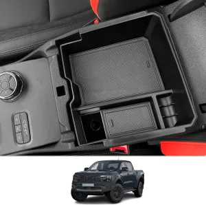 CDEFG for 2024 2025 Ranger Center Console Organizer Tray for 2024 2025 Ranger Raptor Lariat XLT XL Truck Middle Console Organizer 2024 2025 Ranger Truck Armrest Storage Box 2025 Ranger Accessories
