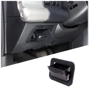 Center Console Fuse Storage Box Compatible with Toyota FJ Cruiser 2007-2021, Driver’s Seat ABS Fuse Box Coin Container Inner Storage Tray, Multifunctional Organizer Tray Accessories, 1PCS