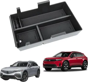 Center Console Organizer Compatible with 2024-2025 Honda Prologue EV/2024-2025 Acura ZDX Interior Accessories, Armrest Storage Box Glove Organizer Tray Insert with Coin and Sunglasses Holder