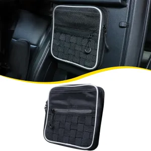Center Console Organizer Storage Compatible with 2017 2018 2019 2020 2021 Ford F150 Accessories Console Organizer Armrest Hidden Bag with Tactical Webbing Molle Panel, Black