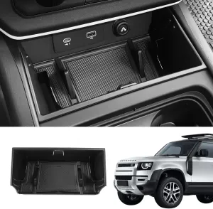 Center Console Organizer Tray Storage Box Compatible with Land Rover Defender 2020-2025 Land Rover Defender 90 110 130 (Center Console Storage Box)