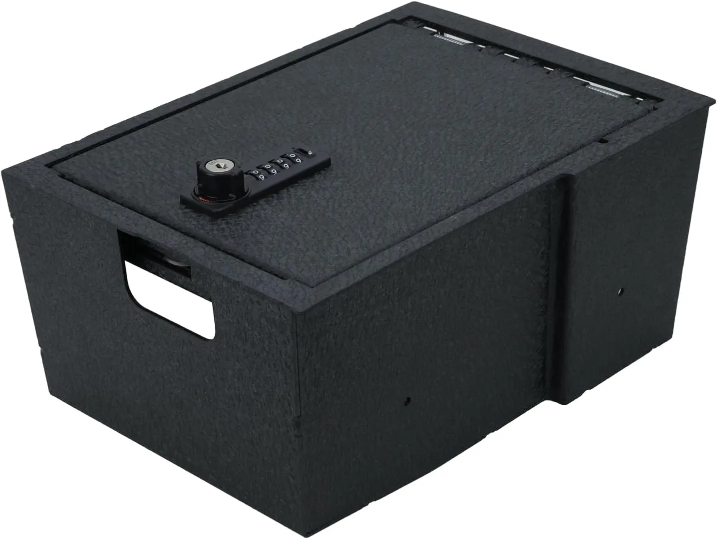 Center Console Safe Vault - KEREN Console Gun Safe Box Compatible with Lincoln Aviator 2019-2025, 4-Digit Combination Lock with Key