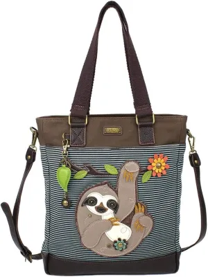 Chala Handbags Sloth Work Tote Shoulder Bag - Sloth Lover Collector