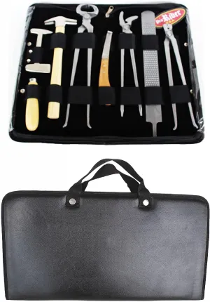 CHALLENGER 8 Piece Horse Equine Farrier Hoof Grooming Shoe Care Tool Kit w/Carry Bag 98448