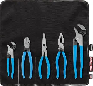 Channellock Tool Roll-5 Professional Tool Set with Tool Roll, 5-Piece