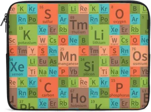 Chemical Periodic Table Personalized Laptop Bag Business Casual Laptop Case Slim Computer Bag Briefcase