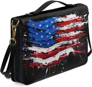 Christian Study Bible Book Protective Cover Leather Bible Covers for Men Women Customized With Shoulder Strap