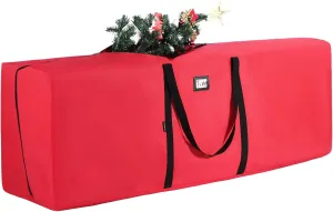 Christmas Tree Storage Bag - 9ft Xmas Tree Protection Against Dust, Insects, Moisture and Splash (Red)