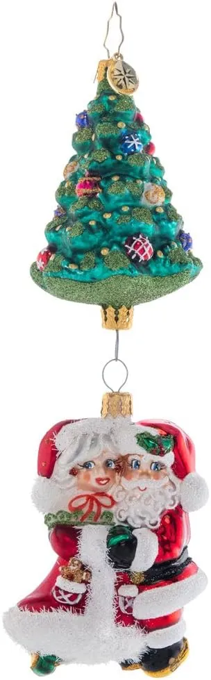 Christopher Radko Hand-Crafted European Glass Christmas Decorative Ornament, Meet Me Under The Tree