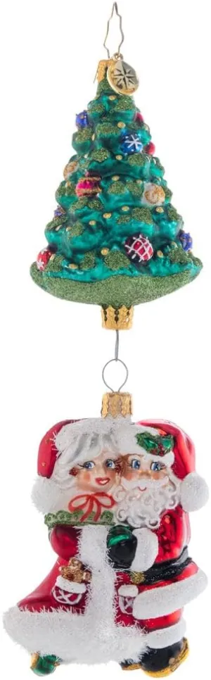 Christopher Radko Hand-Crafted European Glass Christmas Decorative Ornament, Meet Me Under The Tree