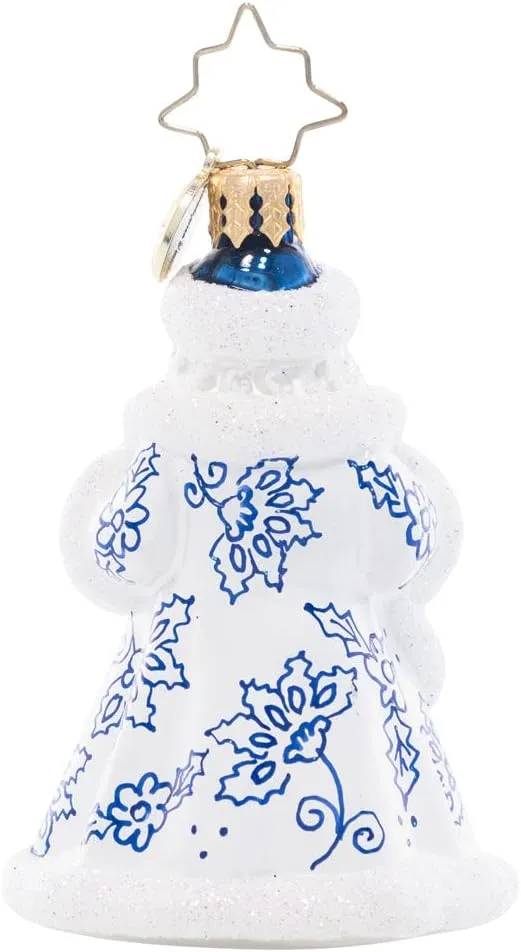 Christopher Radko Hand-Crafted European Glass Christmas Tree Decorative Ornament, Cheerful Chinoiserie Santa Gem