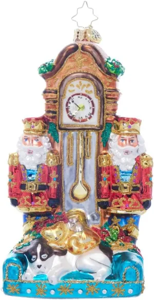 Christopher Radko Hand-Crafted European Glass Christmas Tree Decorative Ornament, Not A Creature Stirring