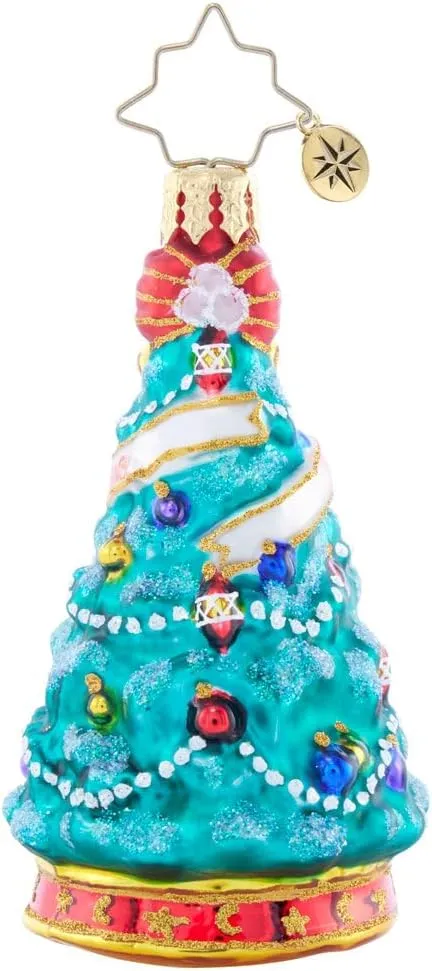 Christopher Radko Hand-Crafted European Glass Christmas Tree Decorative Ornament, Tot's First Tree Gem