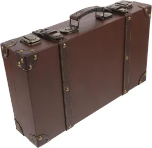 Ciieeo Classic British Style Suitcase Trunk Storage Organizer Photo for Retail Vintage Decor