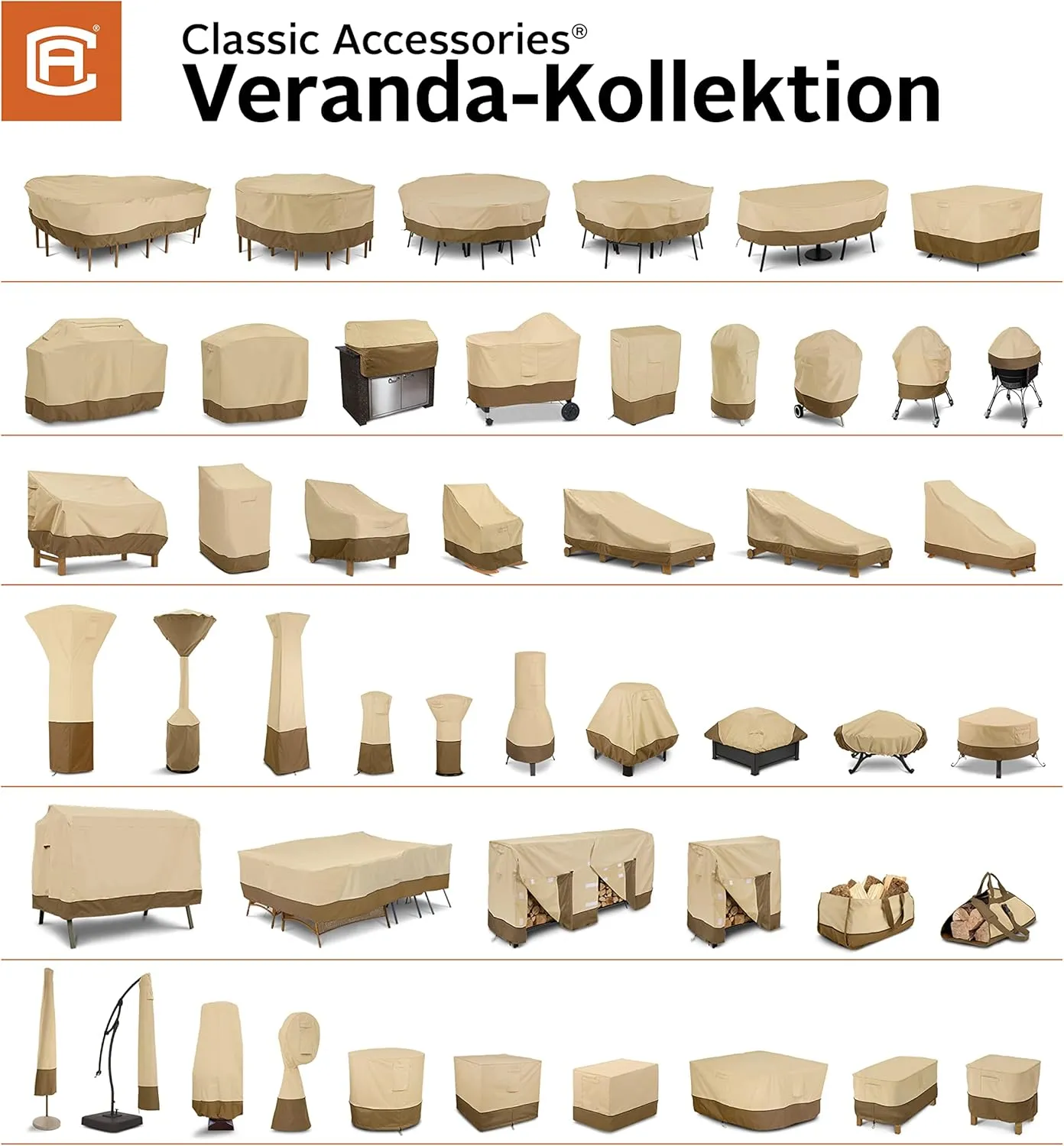 Classic Accessories Veranda Water-Resistant 45.5 Inch Patio Cushion and Cover Storage Bag, Patio Furniture Covers