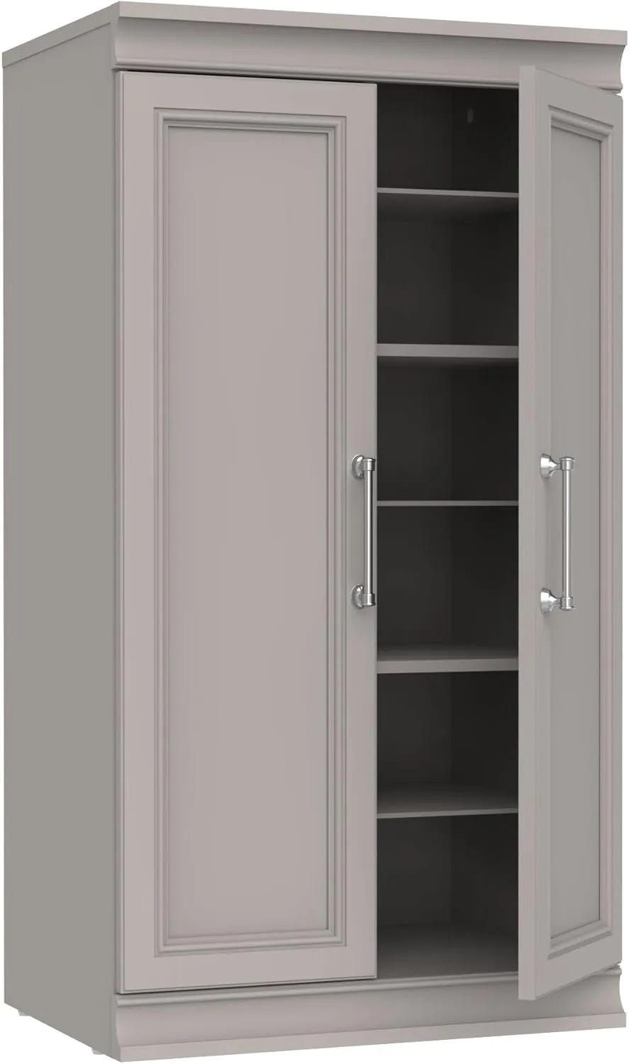 ClosetMaid Modular Storage 21.38-inch W 12-Shelf Cubby Storage Cabinet with Doors, Smoky Taupe
