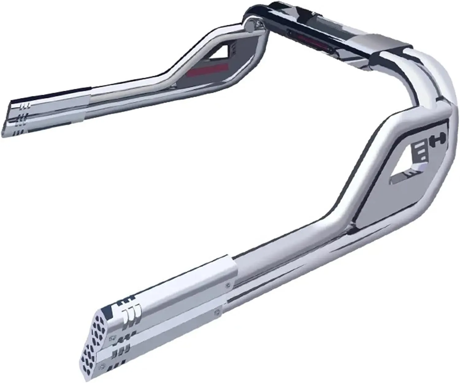 Compatible with Toyota Hilux D-Max NP300/ Maxus T60 Triton Pick Up Truck 4X4 Accessories 201 Stainless Steel Sports Roll