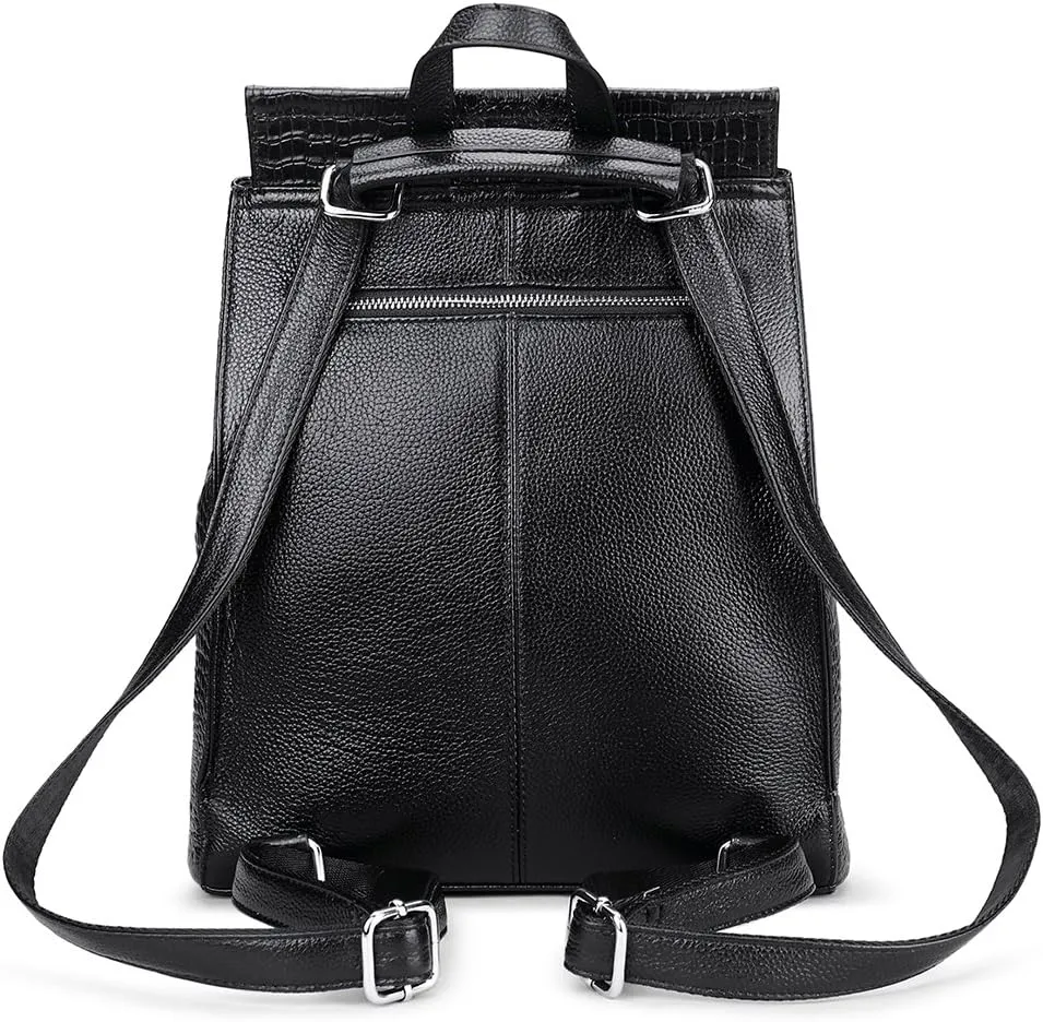 COOLCY Women Real Leather Backpack Shoulder Bag