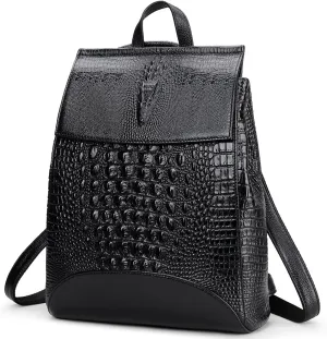 COOLCY Women Real Leather Backpack Shoulder Bag