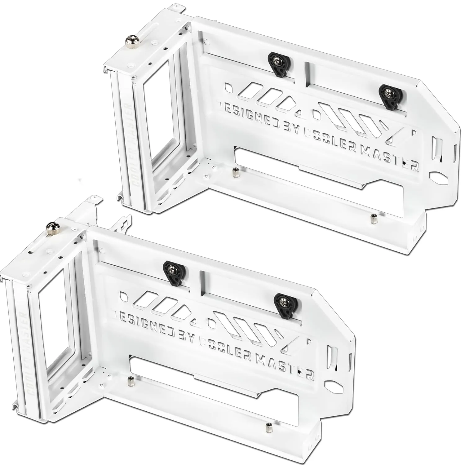 Cooler Master MasterAccessory Vertical GPU Card Holder Kit V3 White, Premium Riser Cable PCI-E 4.0 x16-165mm, PCIe 3.0 Compatible, Adjustable Length for E-ATX|ATX|Micro ATX Case (MCA-U000R-WFVK03)