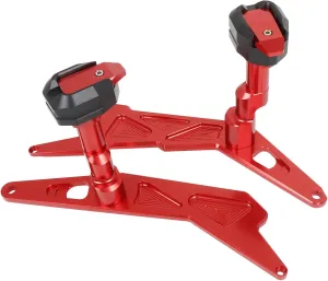 COPART Motorcycle CNC Engine Frame Sliders Falling Protection Replacement for Kawasaki Ninja 300 250 2013 2014 2015 2016 2017 2018(Red)