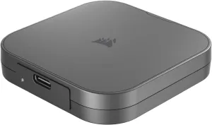 Corsair EX400U 2TB USB4 Portable External Type-C SSD – Up to 4,000MB/s Read, 3,600MB/s Write, USB 3.2 Gen2 2x2, Plug and Play, Thunderbolt 4, MagSafe, Includes 40Gbps Cable, Windows PC, iOS Mac – Gray