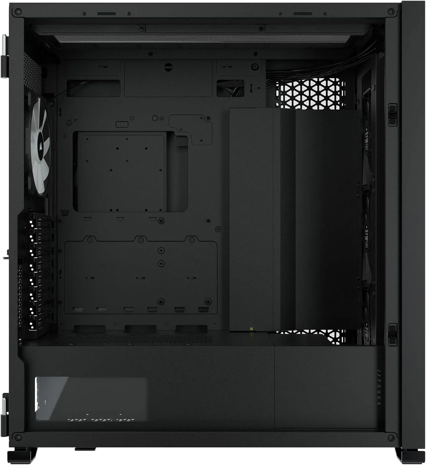 CORSAIR iCUE 7000X RGB Full-Tower ATX PC Case – Three Tempered Glass Panels – Spacious Interior – Easy Cable Management – 4x CORSAIR SP140 RGB ELITE Fans Included – Black