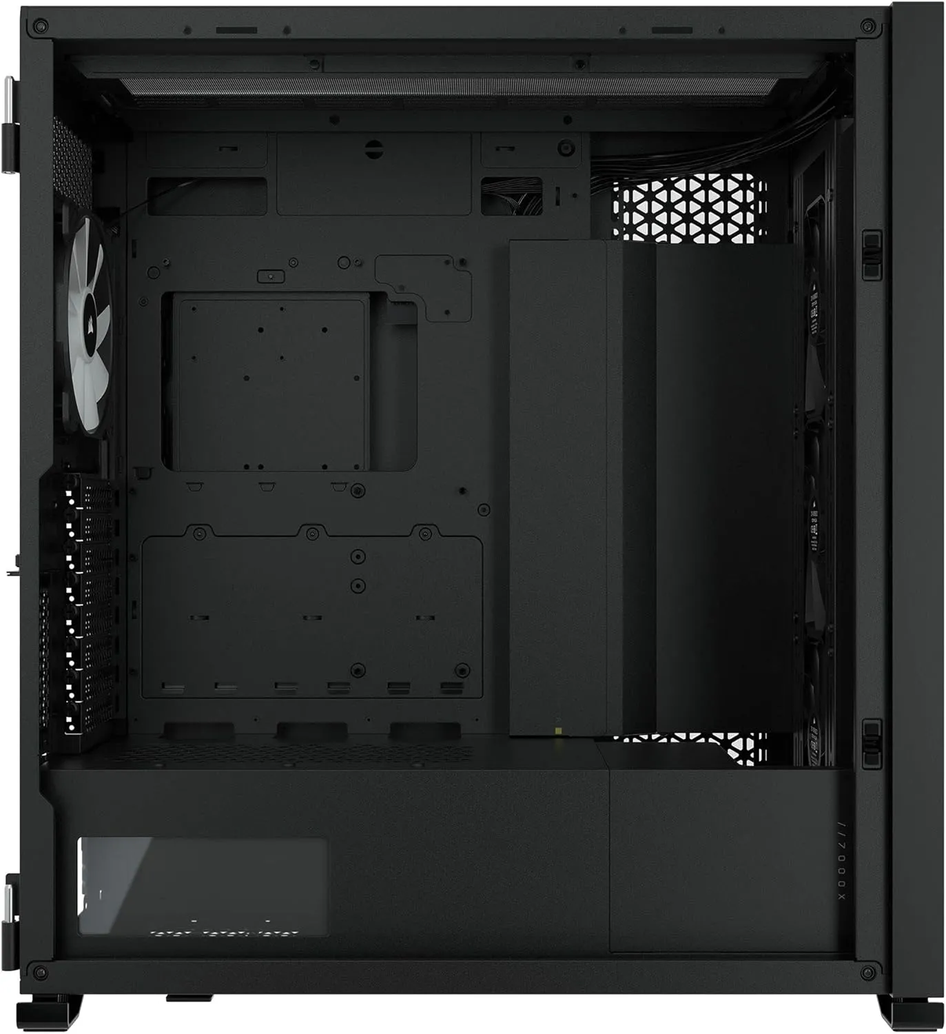 CORSAIR iCUE 7000X RGB Full-Tower ATX PC Case – Three Tempered Glass Panels – Spacious Interior – Easy Cable Management – 4x CORSAIR SP140 RGB ELITE Fans Included – Black