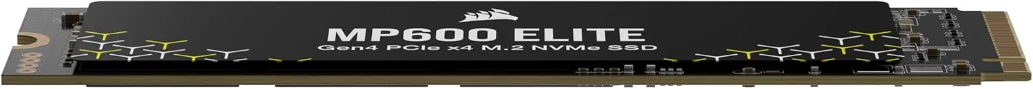 Corsair MP600 Elite 1TB M.2 PCIe Gen4 x4 NVMe SSD – M.2 2280 – Up to 7,000MB/sec Sequential Read – High-Density 3D TLC NAND – Black