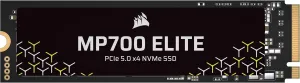 Corsair MP700 Elite 1TB PCIe 5.0 x4 NVMe M.2 SSD – Up to 10,000MB/sec – High-Density 3D TLC NAND – M.2 2280 - DirectStorage Compatible – Black