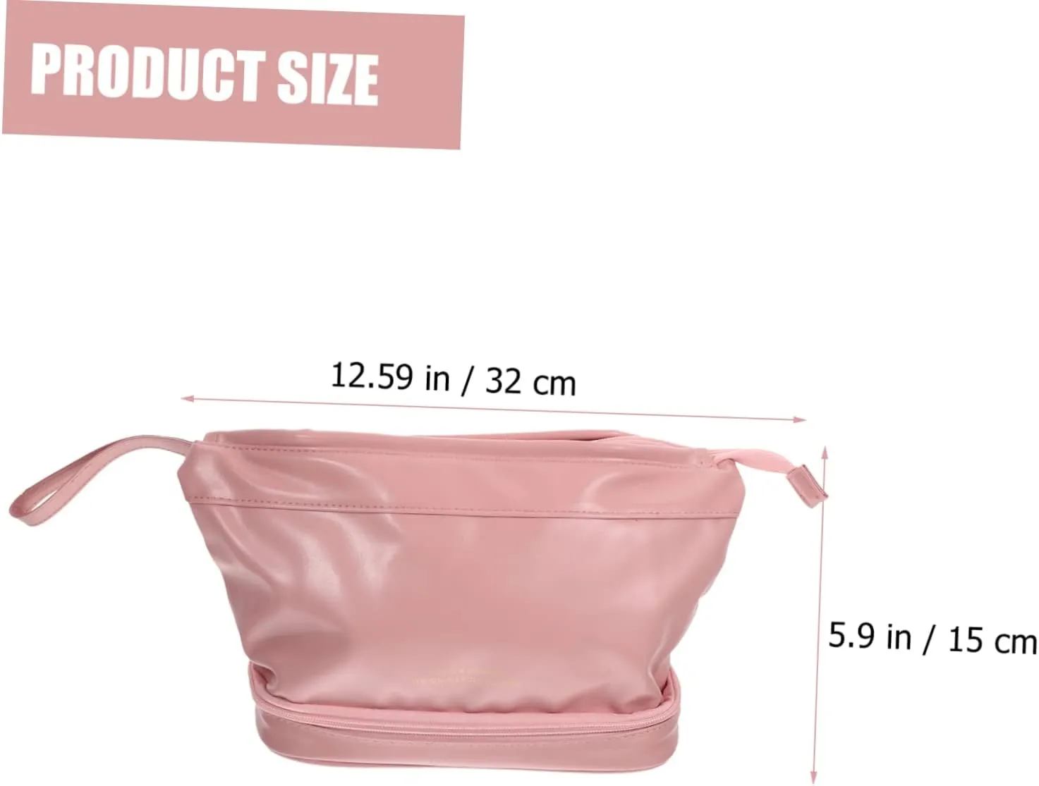 Cosmetic Bag Storage Bag Travel Make up Bag Clear Makeup Bag Practical Organizing Bag Toolkit Zipper, As Shown, 32x15cm