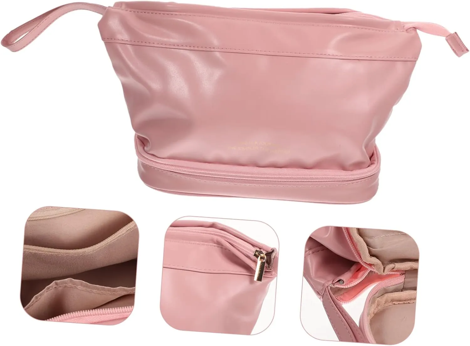 Cosmetic Bag Storage Bag Travel Make up Bag Clear Makeup Bag Practical Organizing Bag Toolkit Zipper, As Shown, 32x15cm