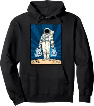Cryptocurrency Talk - CRO Crypto.com HODL Space Man Merch Pullover Hoodie
