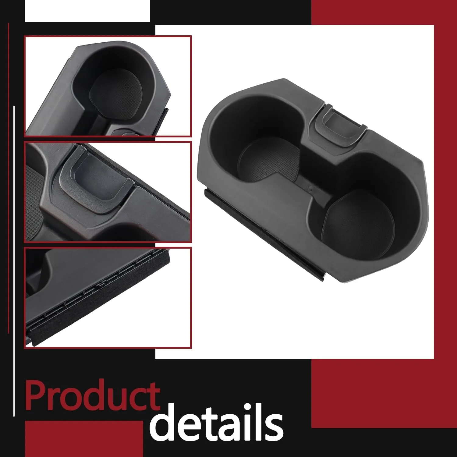 Cup Holder Insert Accessories for Honda Civic 2016-2021 Lx Ex Si Sport Hatchback Coupe Sedan Insight,Center Console Drink Bottle Cup Holder Adapter Replace 83446-TBA-A01ZA (Black)