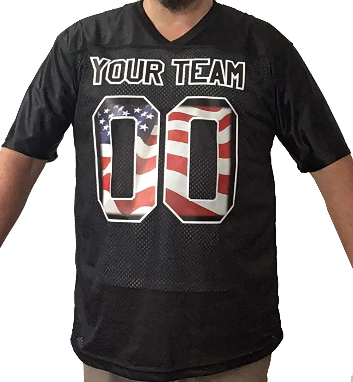 Custom Football Fan Jersey Forest Green Mesh Personalized Team Name and Numbers