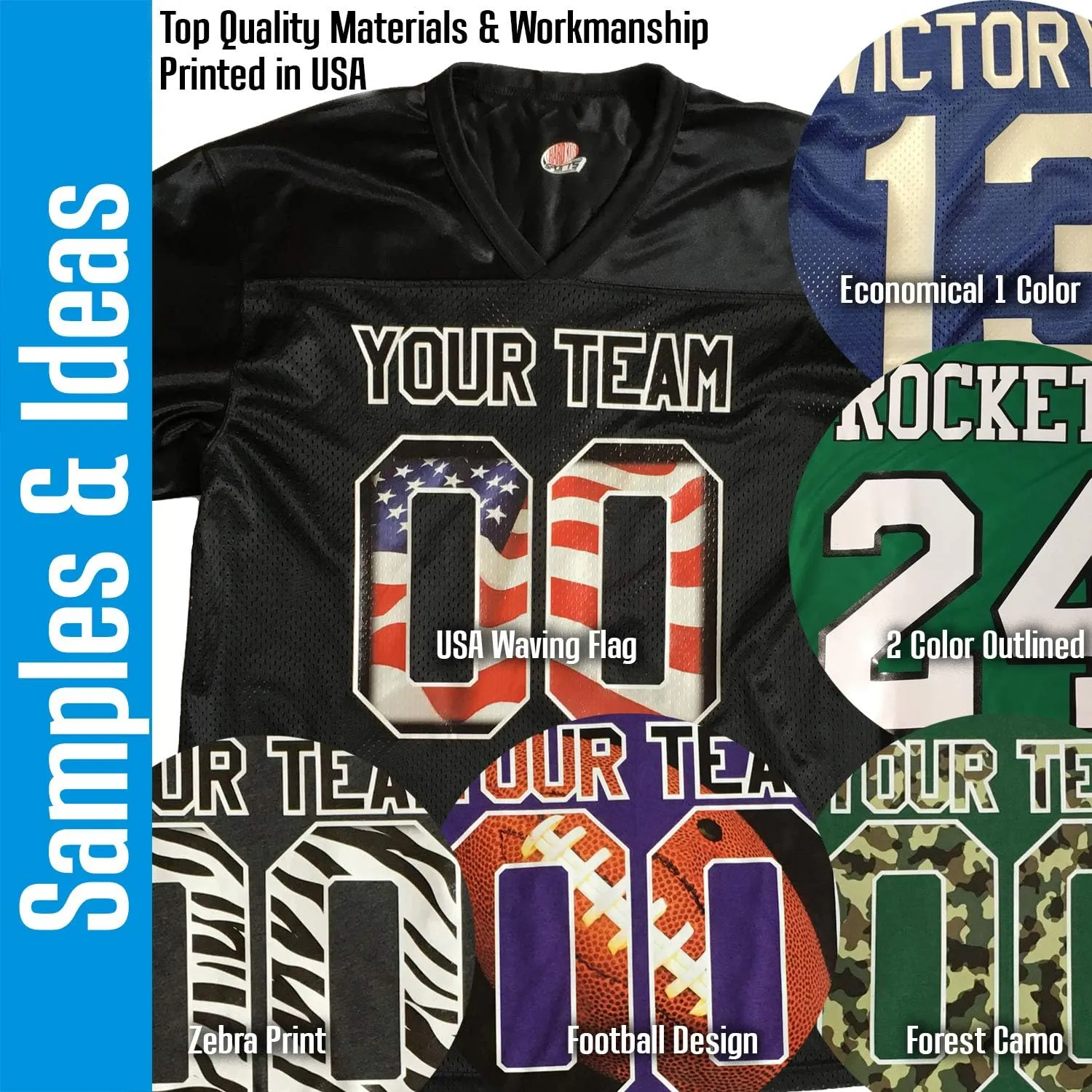 Custom Football Fan Jersey Forest Green Mesh Personalized Team Name and Numbers